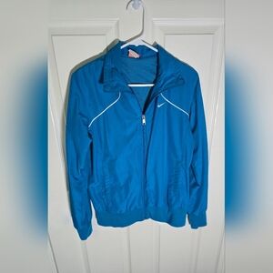 Nike Vintage The Athletic Dept Blue Windbreaker Jacket Large